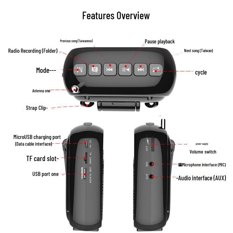 Knorvay S328 Portable Bluetooth Voice Amplifier