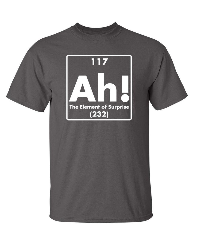 Ach Prvek Překvapení Pánská Trička s Potiskem Vtipná Cool Grafická Trička Pánská Vintage Novinka Sarkastické Vtipné Tričko