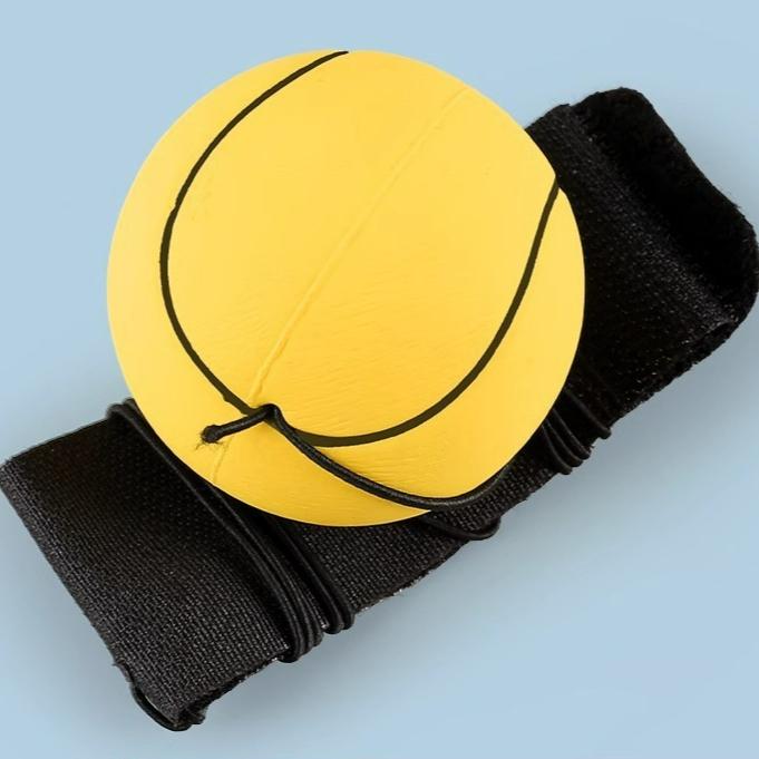 1 st Kreativt Gummi Halvvolley Roliga Husdjurstillbehör med Elastiskt Rep för Handledsövning Liten Boll Lämplig för Utomhuslek Fest Husdjursträning