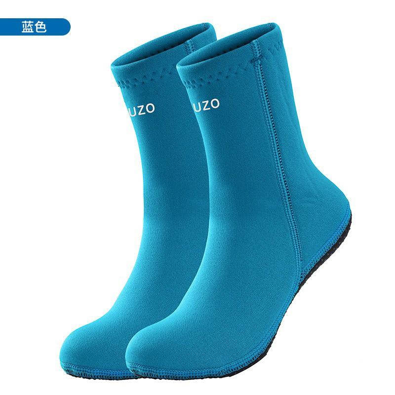 3mm Neoprene Diving Socks Men Warm Water Sports Footwear Anti-Slip Long Calf Snorkeling Swimming Beach Surfing