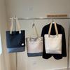 Commuter Tote Bag Women Color Block Underarm Bag Student Shoulder Bag
