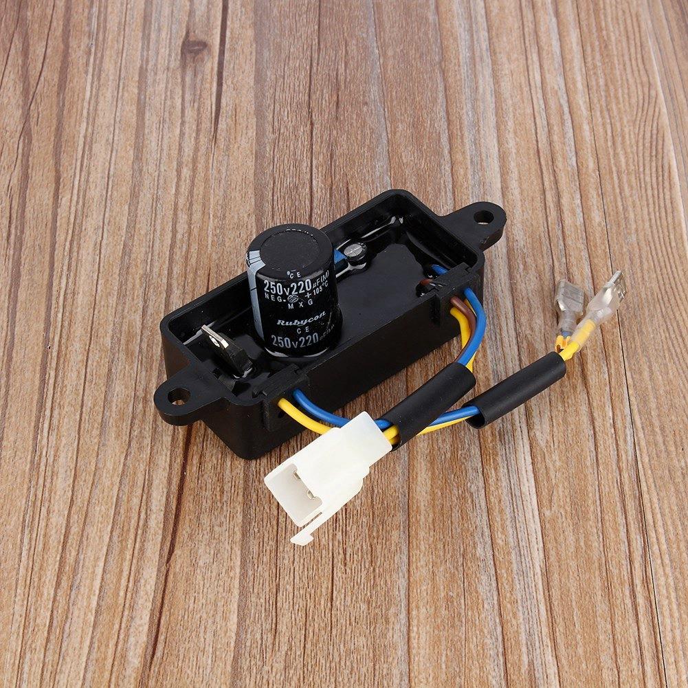 

AVR Automatic Voltage Regulator for 2KW-3KW single Phase Gasoline Generators - Rectifier Replacement Part United States