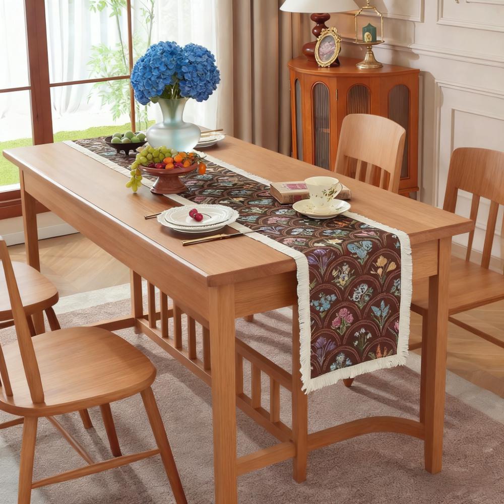 Jídelní stůl TV stolek Konferenční stolek Severský Bavlna Len Běhoun na stůl