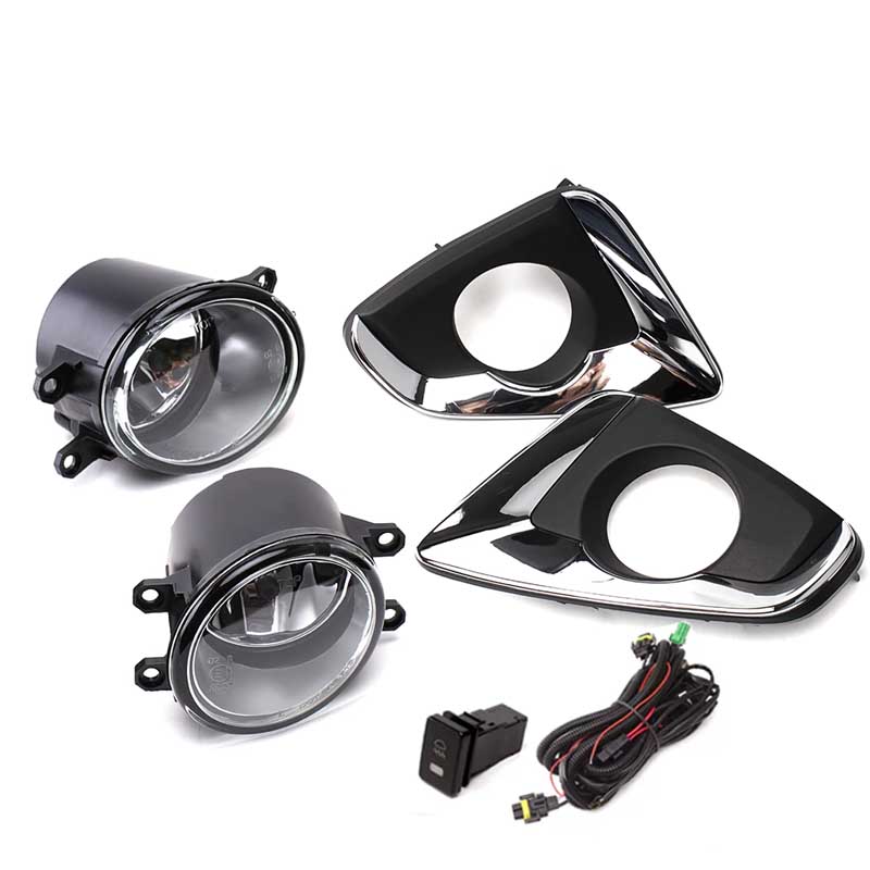 BEO1 Front Bumper Fog Light Driving Fog Lamp Assy Kit Front Fog Lamp With Wiring For Perodua Myvi 2017 2018