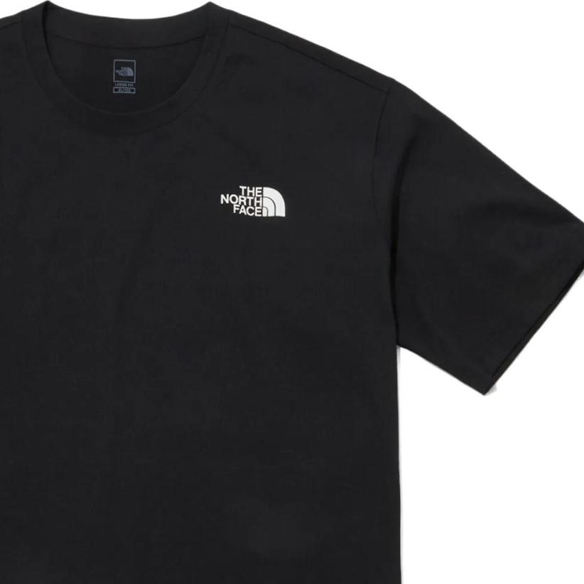 THE NORTH FACE T-Shirts Unisex Black Crew Neck Moderate Straight Fit NT7UP07A
