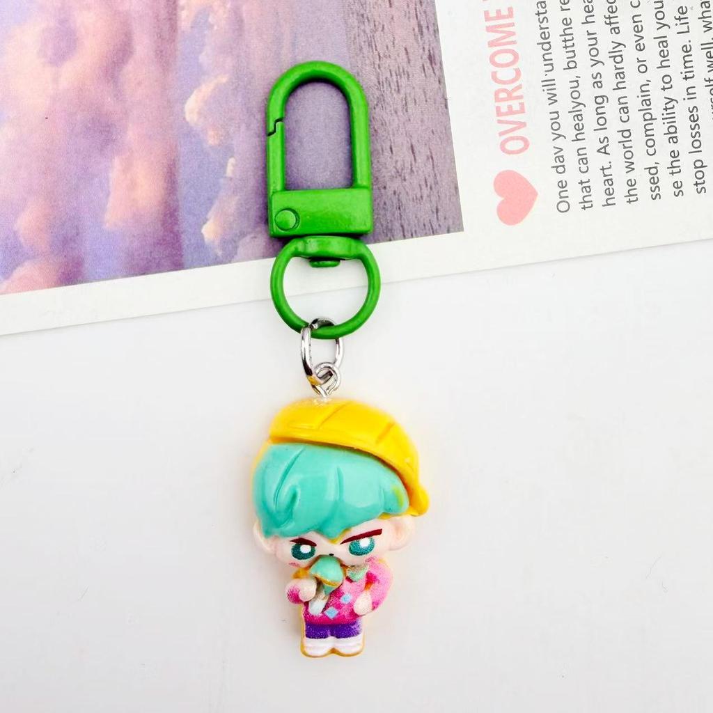 Adorable Anime Demon Hunter Girls Keychain Pendant for Bags and Best Friends