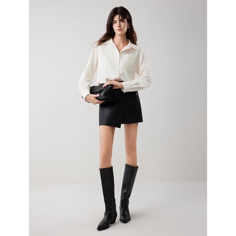 ELLE French Lapel Design Shirt