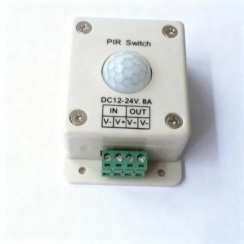 1Pcs Dc 12-24V Infrared Ir Body Photosensitive Control Detect On Off Switch Aisle Indoor Switch 8A Pir Motion Sensor Switch