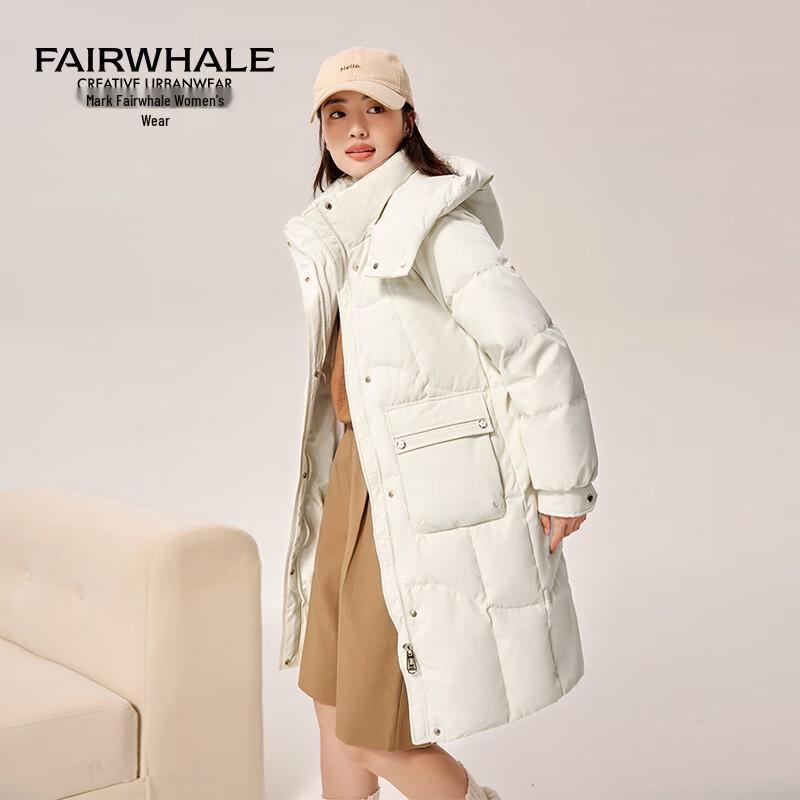 Mark Fairwhale Women's Detachable Hood Long Down Jacket