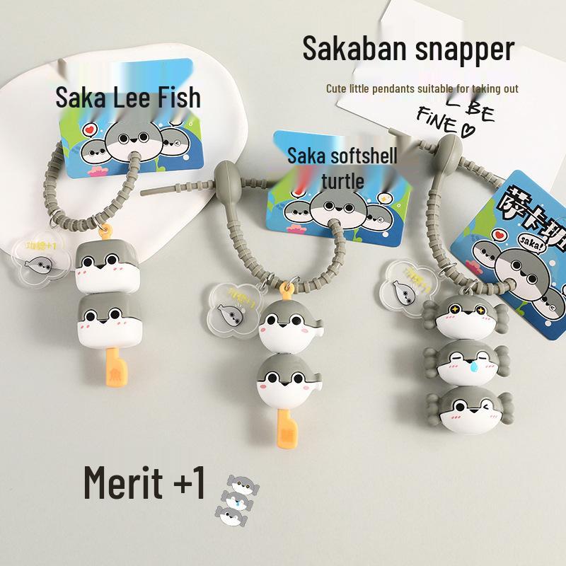 Creative Cartoon Gamera Stacking Toy Keychain – Cute Bag Charm Gift