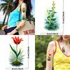 9 Sheets Temporary Tattoos for Men Women Colorful Flower Plant Fake Tattoos Waterproof Body Art Arm Disposable Tattoo Stickers