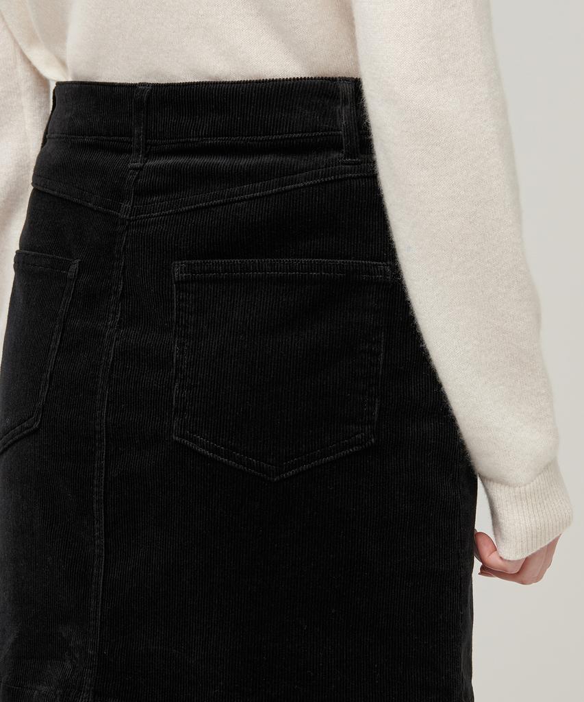 Musinsa Standard Woman Women'S Corduroy Mini Skirt [Black]