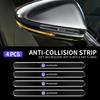 4 vnt. Automobilio durų rankenėlių lipdukai Skaidri apsauginė plėvelė Volkswagen GTI Passat Polo Magotan Golf R-Line Jetta R Tiguan Tharu