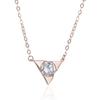 Lindon 925 Sterling Silver Classic Women Necklace Pendant Zircon Fashion Gift