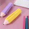 Convenient Carry Pencil Shape Bag Easy To Clean Soft Pencil Case Silicone Pencil Case  School Use