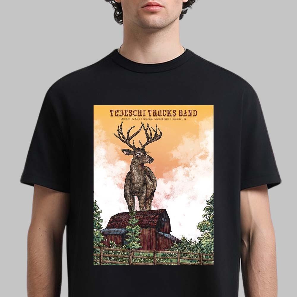 Tedeschi Trucks Band Franklin Tennessee 2026 -October 15 2026 T-Shirt Gift for F L