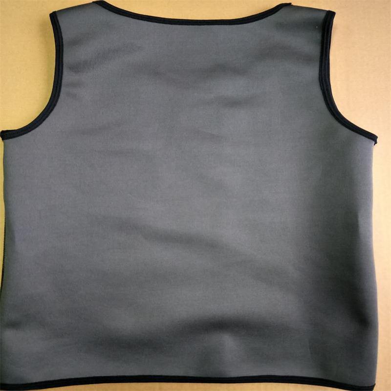 Pánský neoprenový tvarovač postavy s U-výstřihem, potivá fitness vesta