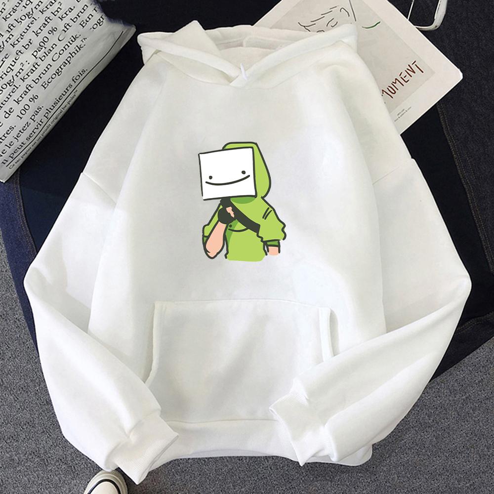 Loose Casual Women Dream Merch Print Hoodie Men Dream Smp Streetwear Long Sleeves Tops Pullover Crewneck Sweatshirt
