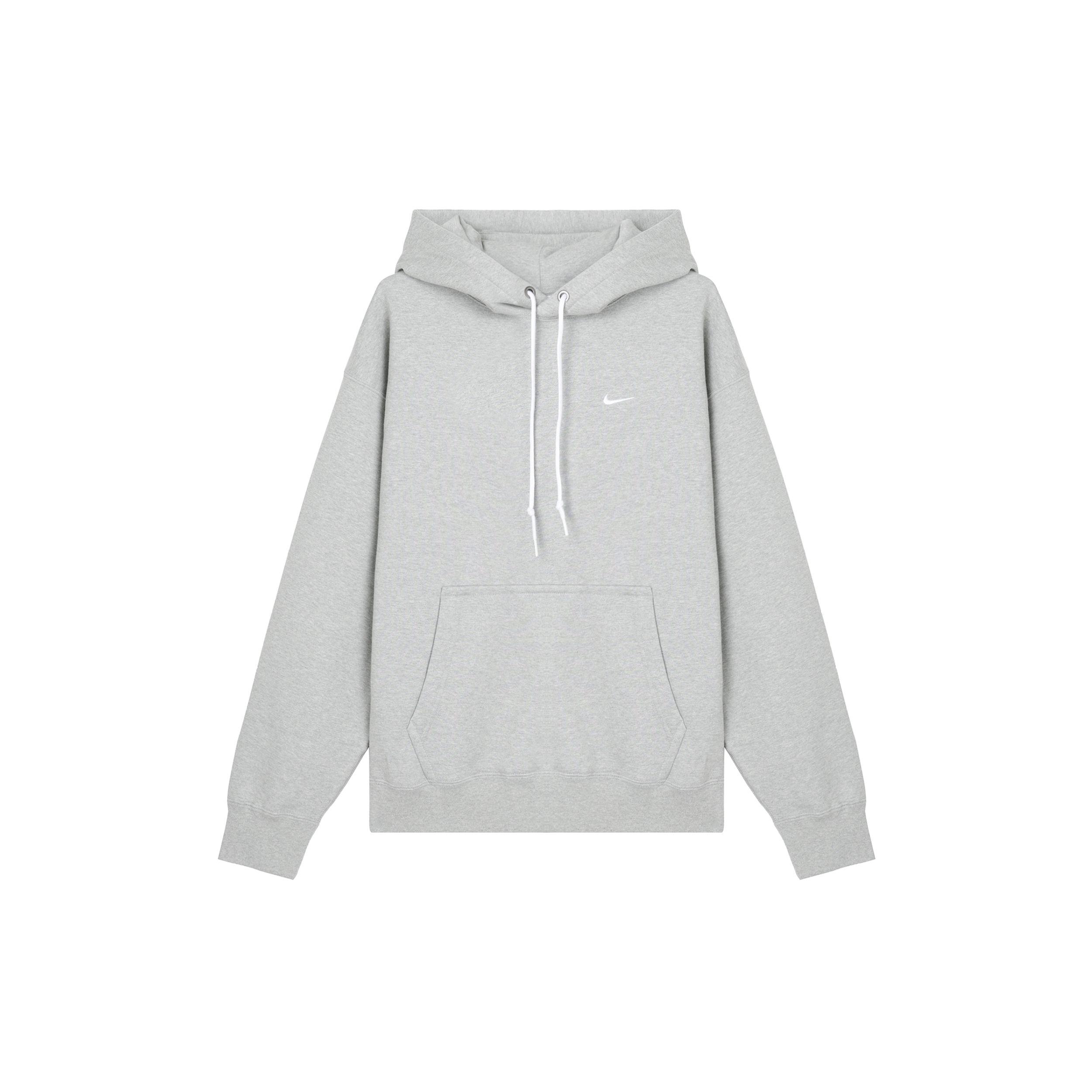 Nike Solo Swoosh Men s Fleece Pullover Hoodie Dark Grey Heather DX1355-063 XXL