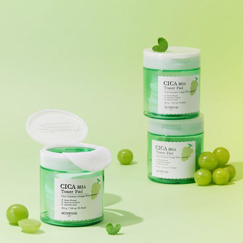 [4 free Dangto Migam mask packs] Shine Muscat Oily Skin Exfoliation Care Toner Pads 70 sheets