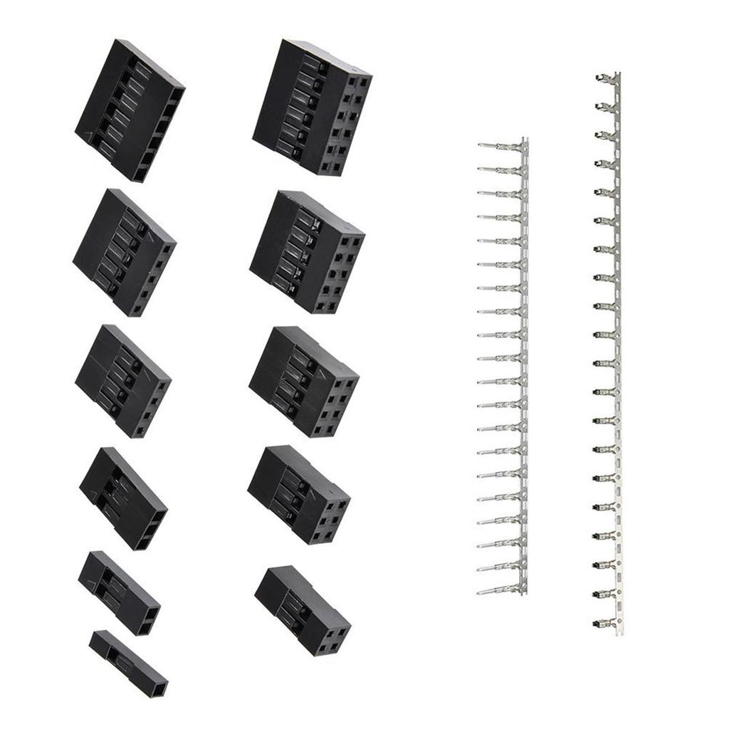 620pcs Male Female Pins Connector Kit Housing Wire Crimper