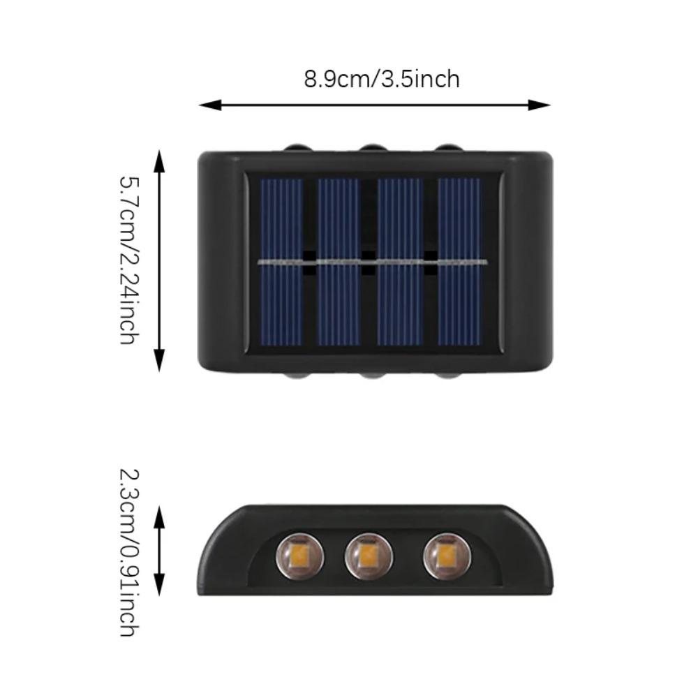 Solar LED Light, Outdoor Waterproof Wall Lamp, Dusk to Dawn Fence Lighting for Summer Garden Yard Porch Walkway Camping Home