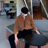 Men's Trendy Korean Style Retro Corduroy Shirt - Long-Sleeved, Handsome, Loose-Fit Jacket for Spring and Autumn