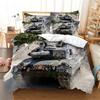 3D Tank Duvet Cover Tank Print War Military Weapon Theme For Children Teens Women Men Gifts For Bedroom Decorations Queen King