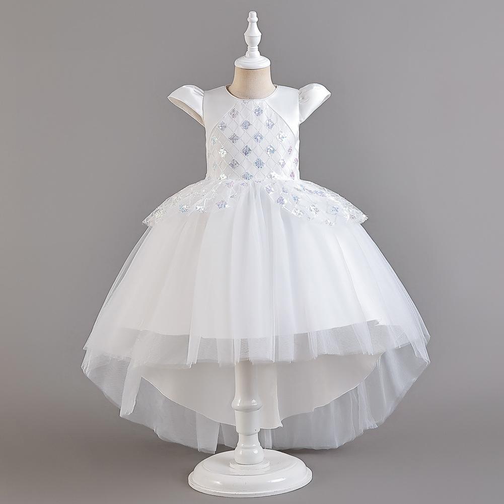 Mädchenkleid Prinzessinkleid Dinner Gastgeber Klavieraufführungskleid Schleppende Fliegenärmel Kleider Party- und Bankettkleider