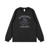 Korean-Style Cartoon Print Cotton Sweatshirt: Autumn/Winter Trendy Unisex Long Sleeve T-Shirt