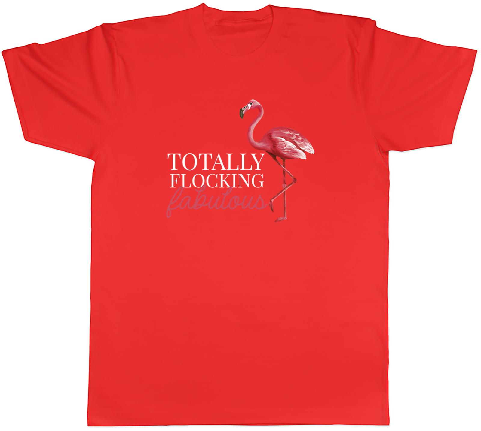 Pink Flamingo Unisexs TShirt Totally Flocking Fabulous Tee Gift S
