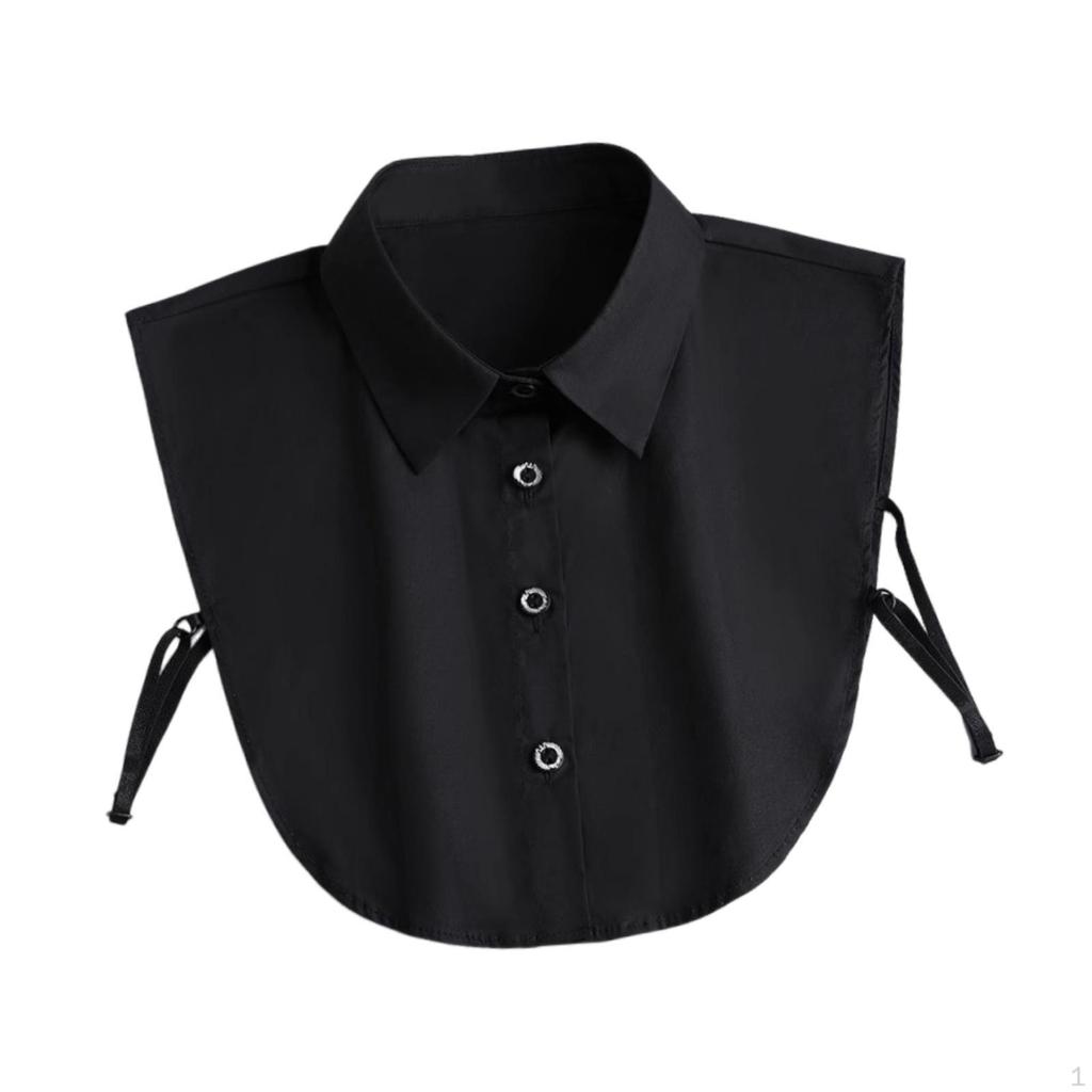 Damen Falscher Kragen Dekoration Halbe Hemden Bluse für Outfits Bekleidung