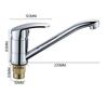 Bathroom Washbasin Kitchen Sink Faucet Zinc Alloy Short Body 360° Rotatable Cold Water Mixer Tap