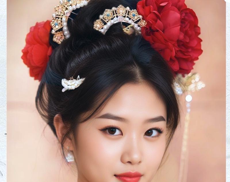 Hanfu Lazy Bun Wig - Ju Jingyi Inspired Tang Dynasty Hair Accessory