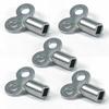 2Pcs/Set Zinc Alloy Radiator Exhaust Valve Key Eu Standard Threads Square 5×5Mm Radiator Accessories Heating Key Tools