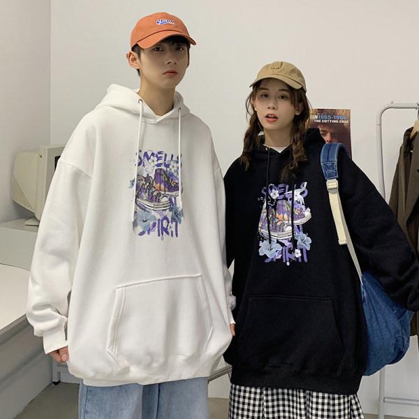 2026 Spring/Autumn Korean Style Couple's Casual Hooded Sweatshirt - Trendy Hong Kong Pullover.