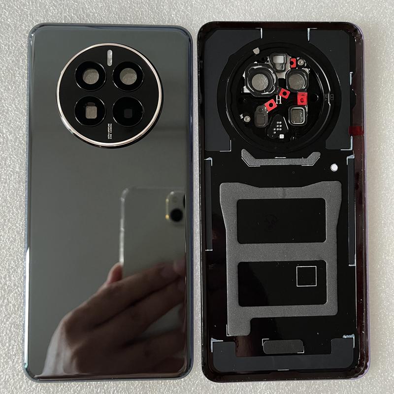 Für Mate 50 Neue Hartglas-Rückabdeckung Für HW Mate 50 Rückseiten-Akkudeckel + Kamerarahmen + Blitzabdeckung