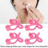 4pcs Nose Lifter Pink Nose Shaping Clipping Lifter for Wide Nose Straightener Beauty Tool