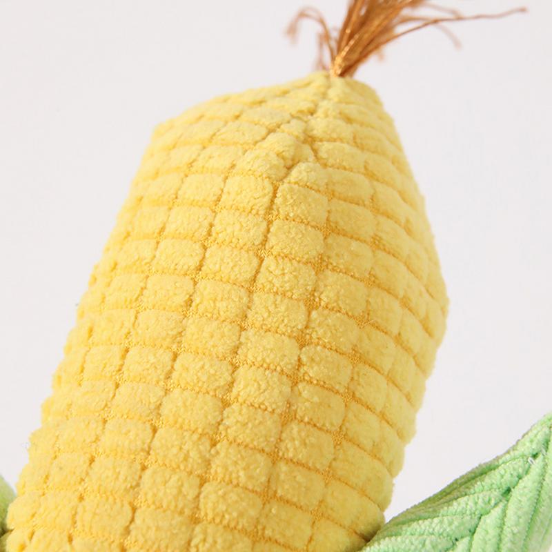 Dog Chew Toys Plush Teething Corn For Puppy Colorful Plush Pet Teething Toy For Oral Hygiene Boredom Relief For Dogs And Puppies