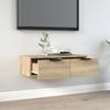 vidaXL Wandschrank Sonoma-Eiche 68x30x20 cm Holzwerkstoff