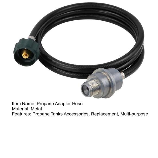 6/12FT Propane Fuel Adapter Hose with Filter for Buddy Heater QCC1/Type1 Adapter Connect 20-45 Lb Propane
