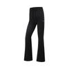 Li-Ning Solid Color Mid-Rise Drawstring Breathable Versatile Sports Long Pants Women bottoms Black AKLV400-1