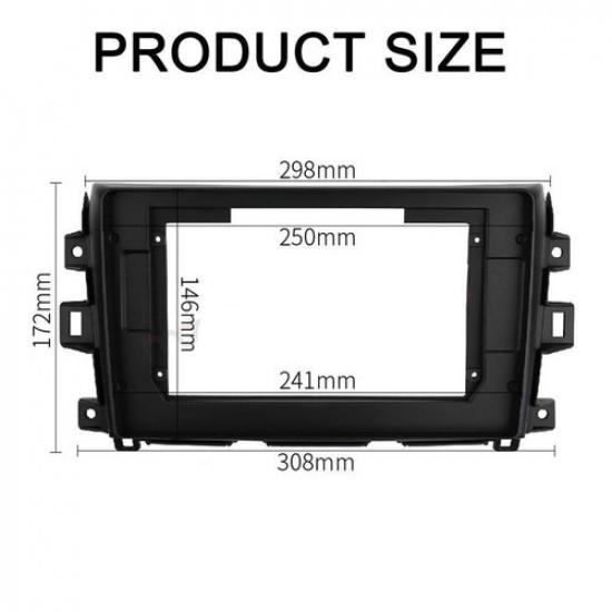 Car Radio Stereo Frame Fascia Panel w/Harness For Nissan NAVARA NP300 14~18 Best