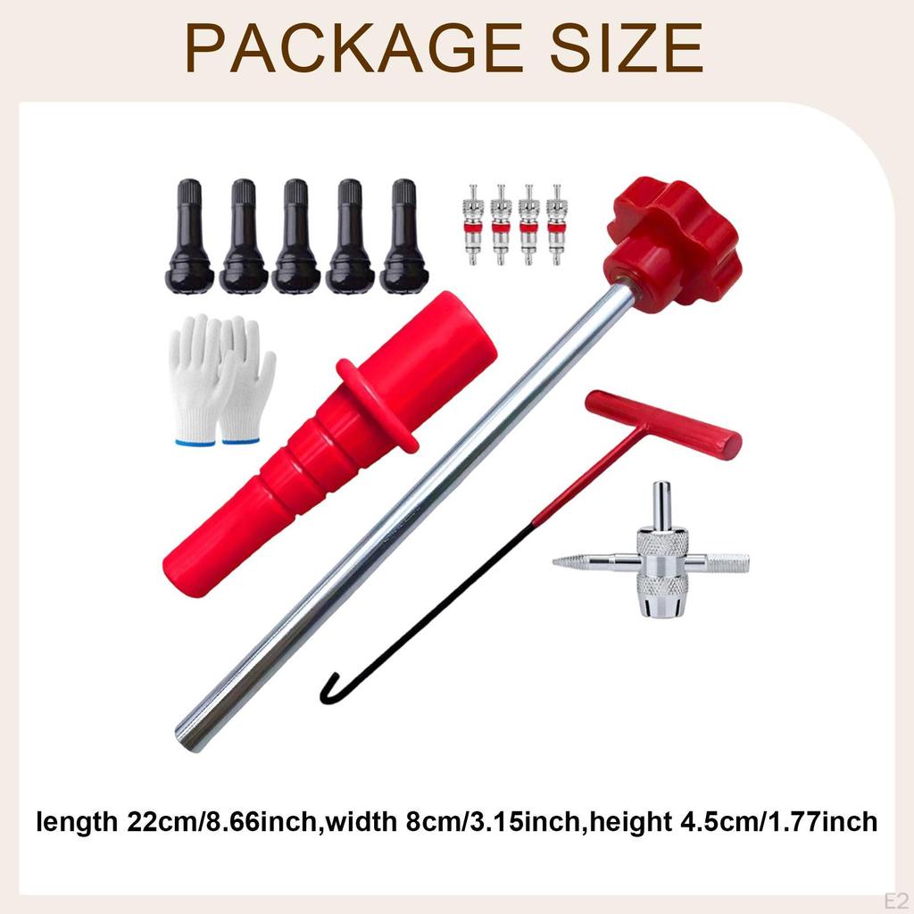 Quick Change Tire Valve Tool Kit Stem Puller Easy Installation Removal for Trucks