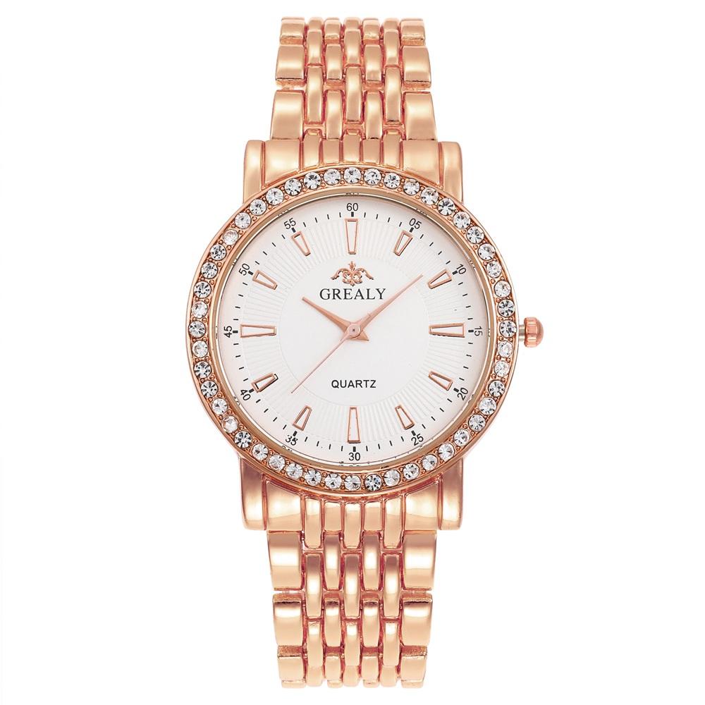New Casual Watches Women Luxury Fashion Lovers Watch Rhinestone Stainless steel Quartz Watch Men Women Gift Business Wristwatch