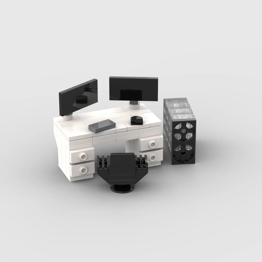 Abschließbare Stadt MOC Möbel Badezimmer Öffentliche Toilette Bausteine Spielzeug für Kinder Zusammenbauen Stadtblock DIY Teile Lern Geschenke