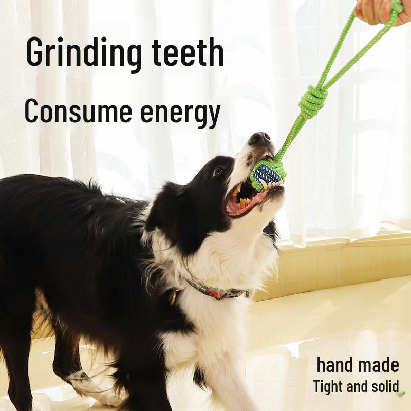 Durable Cotton Rope Knot Toys for Dogs - Teething and Teeth Cleaning for Small, Medium, Large Dogs