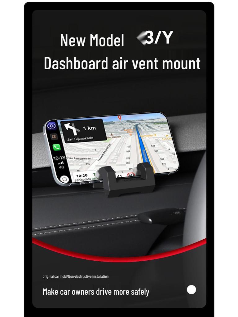 Dashboard Liquid Silicone Phone Mount for Tesla Model 3/Y