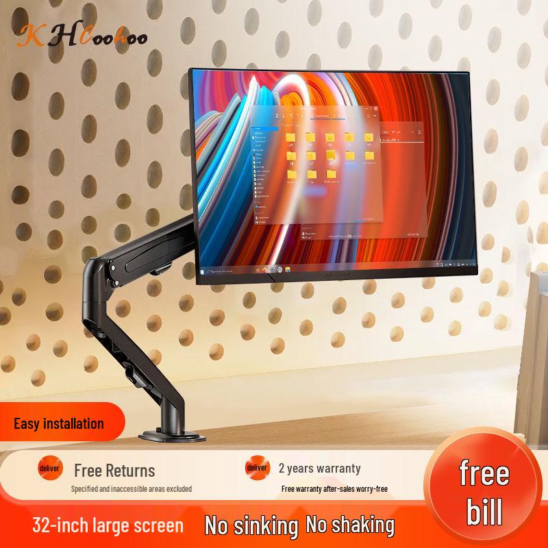 Adjustable Desktop Monitor Stand with Rotating Arm