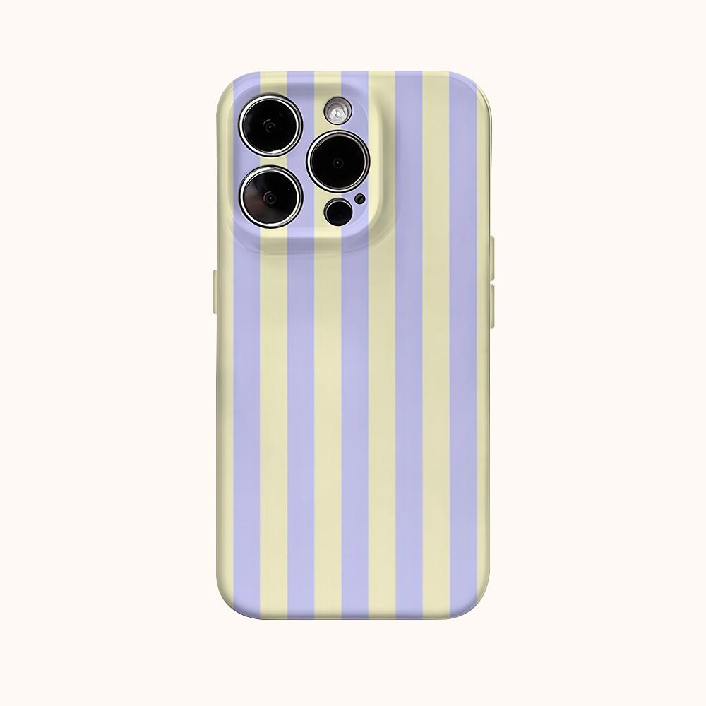 Luxury Creamy Purple Phone Case for iPhone 16 15 14 13 12 11 X XS XR XSMAX 7 8 Pro Max Plus Double-layer Back Cover
